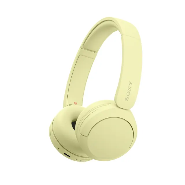 Słuchawki bezprzewodowe Sony WH-CH520 koloru żółtego