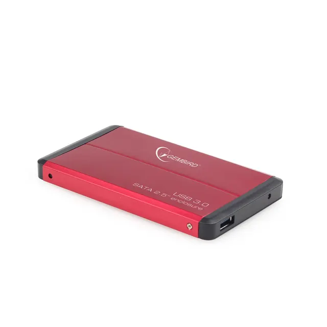 Obudowa na dysk GEMBIRD EE2-U3S-2-R (2.5 ; USB 3.0; Aluminium; kolor czerwony)