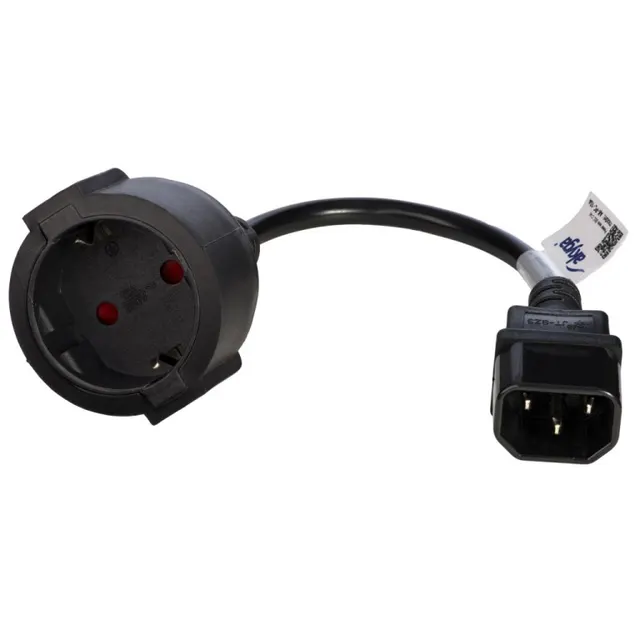 Kabel Akyga AK-PC-10A (C14 / IEC C14 / IEC 320 C14 M - Schuko F; 0 15m; kolor czarny)