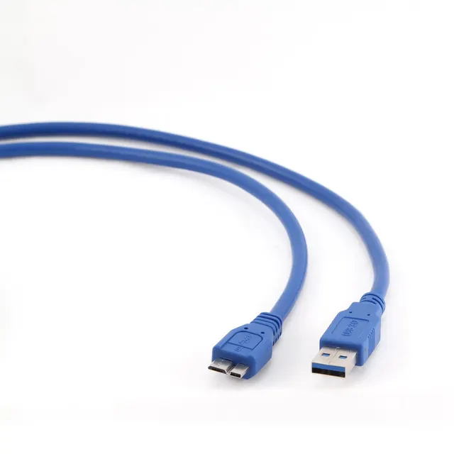Kabel GEMBIRD CCP-MUSB3-AMBM-0.5M (USB M - Micro USB M; 0 50m; kolor niebieski)