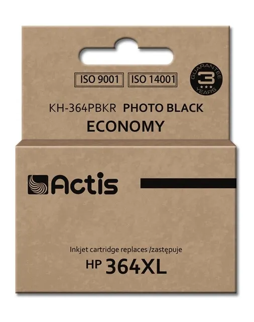 Actis KH-364PBKR Tusz (zamiennik HP 364XL CB322EE; Standard; 12 ml; czarny foto)