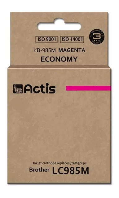 ACTIS KB-985M Tusz (zamiennik Brother LC985M; Standard; 19 5 ml; czerwony)