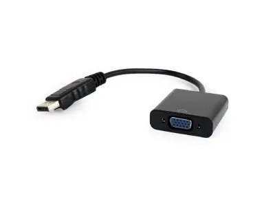 Adapter GEMBIRD A-DPM-VGAF-02 (DisplayPort M - D-Sub (VGA) F; 0 15m; kolor czarny)