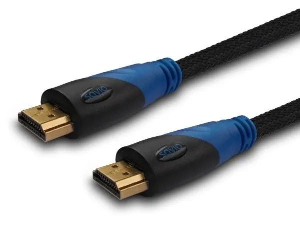 Kabel SAVIO cl-02 (HDMI M - HDMI M; 1 5m; kolor czarny)