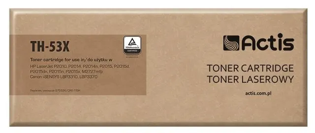 Actis TH-53X Toner (zamiennik HP 53X Q7553X Canon CRG-715H; Standard; 7000 stron; czarny)