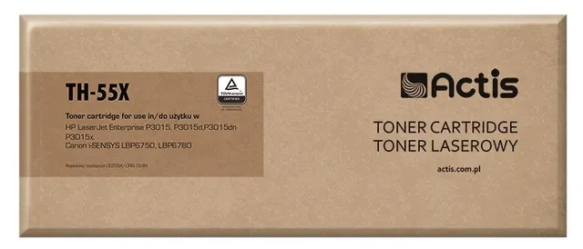 Actis TH-55X Toner (zamiennik HP 55X CE255X Canon CRG-724H; Standard; 12500 stron; czarny)