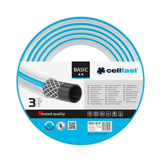 Wąż ogrodowy Cellfast Basic 3/4 50m 10-422