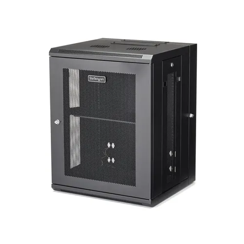StarTech.com RK1520WALHM stojak 15U Szafa wisząca Czarny