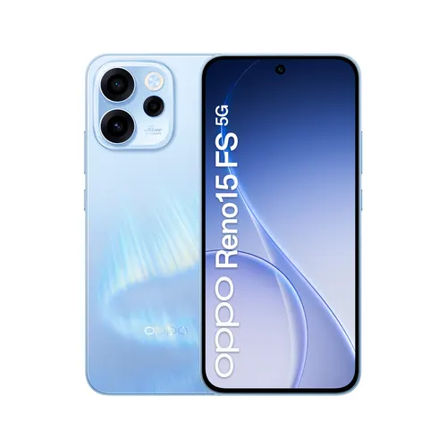 OPPO Reno15 FS 5G 16,7 cm (6.57") Dual SIM Android 16.0 USB Type-C 8 GB 512 GB 6500 mAh Niebieski