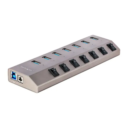 StarTech.com 5G7AIBS-USB-HUB-EU huby i koncentratory USB 3.2 Gen 1 (3.1 Gen 1) Type-B 5000 Mbit/s Szary
