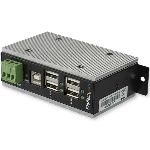 StarTech.com HB20A4AME huby i koncentratory USB 2.0 Type-B 480 Mbit/s Czarny
