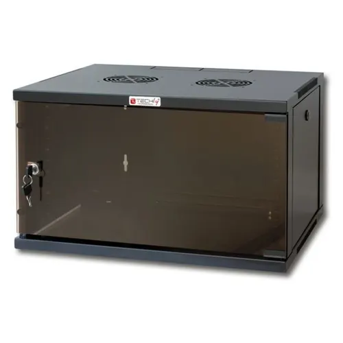 Techly I-CASE ER-1009B45 stojak 9U Szafa wisząca Czarny