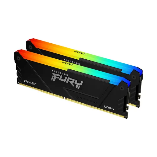 Kingston Technology FURY Beast 32GB 3600MT/s DDR4 CL18 DIMM (Zestaw 2) RGB
