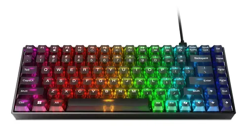 Lenovo Legion K510 Mini Pro klawiatura Gaming USB US English Czarny, Przezroczysty
