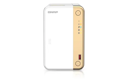 QNAP TS-262 NAS Tower Intel® Celeron® N4505 4 GB 0 TB QNAP QTS Złoto, Biały