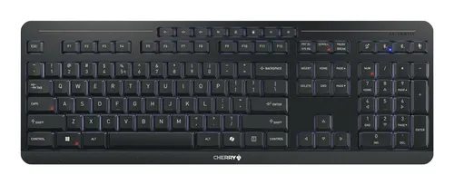 CHERRY Stream keyboard ultimate klawiatura Dom/Biuro USB + RF Wireless + Bluetooth QWERTY Angielski Czarny