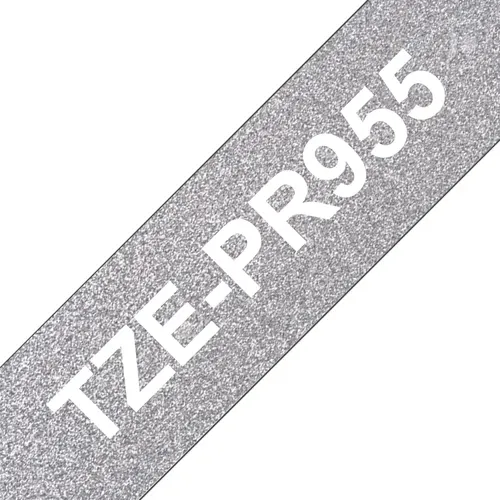Brother TZE-PR955 taśmy do etykietowania Biały na srebrnym