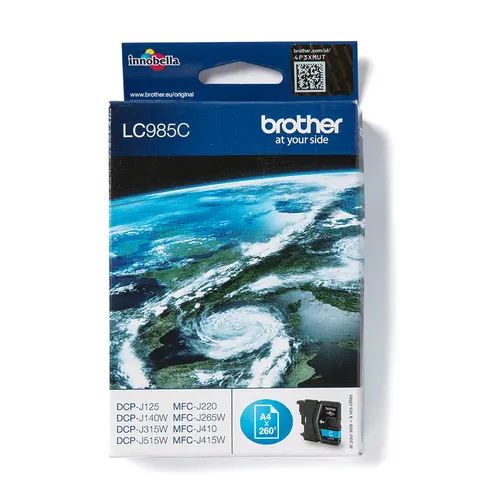 Brother LC985C nabój z tuszem 1 szt. Oryginalny Cyjan