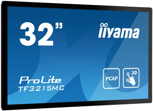 iiyama ProLite TF3215MC-B2 monitor komputerowy 80 cm (31.5") 1920 x 1080 px Full HD LED Ekran dotykowy Kiosk Czarny