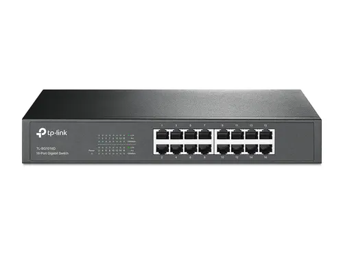 TP-Link TL-SG1016D(UN) przełącznik sieciowy Nie zarządzany L2 Gigabit Ethernet (10/100/1000) Czarny