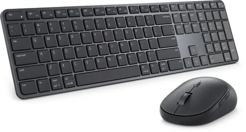 DELL Pro 7 Slim KM726 klawiatura Dołączona myszka Dom/Biuro RF Wireless + Bluetooth QWERTY Amerykański międzynarodowy Czarny