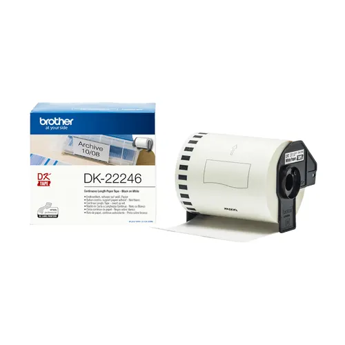 Brother DK-22246 taśmy do etykietowania Czarny na białym