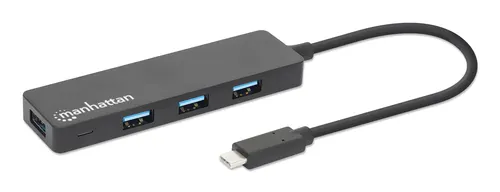 Manhattan 164924 stacja dokująca USB 3.2 Gen 1 (3.1 Gen 1) Type-C Czarny