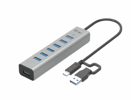 i-tec C31HUBMETAL703 huby i koncentratory USB 3.2 Gen 1 (3.1 Gen 1) Type-C 5000 Mbit/s Szary