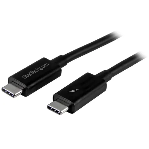 StarTech.com TBLT3MM1M kabel Thunderbolt 1 m 20 Gbit/s Czarny