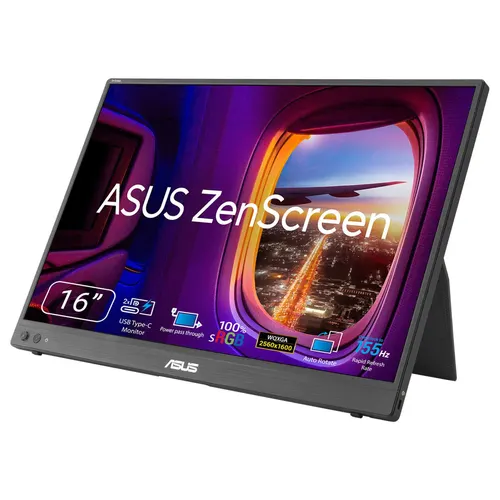 ASUS ZenScreen MB16NCG monitor komputerowy 40,6 cm (16") 2560 x 1600 px WQXGA LCD Czarny