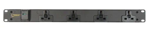 Vertiv EGVHVRB042-102UKLPS6-IP44 rozdzielacz zasilania PDU 4 x gniazdo sieciowe Czarny