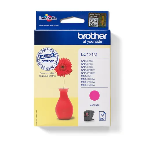 Brother LC121M nabój z tuszem 1 szt. Oryginalny Purpurowy