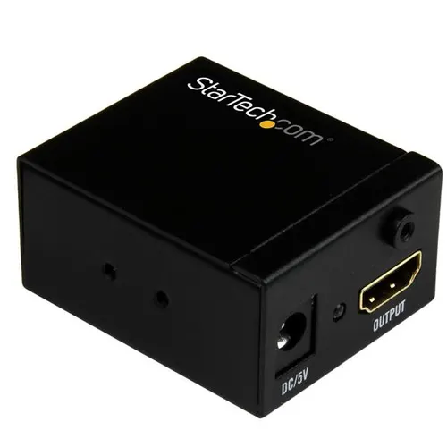 StarTech.com HDBOOST przedłużacz AV Wzmacniacz AV Czarny
