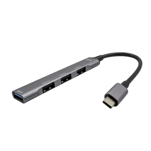 i-tec Metal C31HUBMETALMINI4 huby i koncentratory USB 3.2 Gen 1 (3.1 Gen 1) Type-C Metaliczny