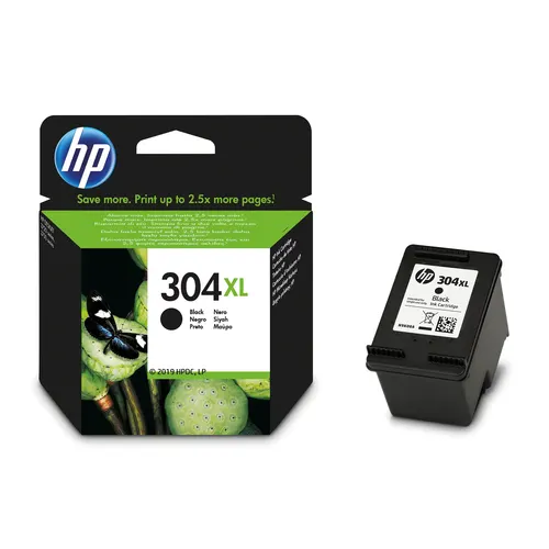 HP Oryginalny czarny wkład atramentowy 304XL (N9K08AE#BA3)