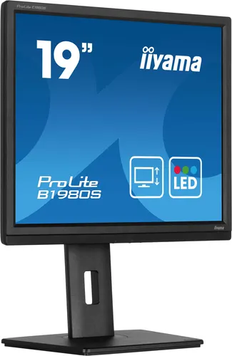 iiyama ProLite B1980S-B1 monitor komputerowy 48,3 cm (19") 1280 x 1024 px VGA LED Czarny