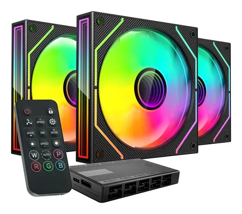 Mars Gaming MF3DPROKIT system chłodzenia komputerów Obudowa komputera Wentylator 12 cm Czarny