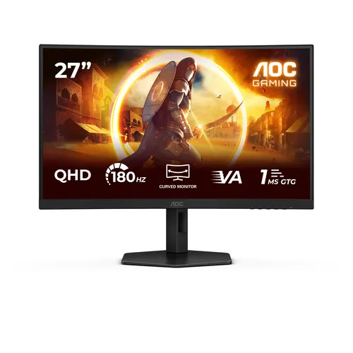 AOC G4 CQ27G4X monitor komputerowy 68,6 cm (27") 2560 x 1440 px Quad HD LCD Czarny