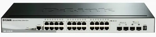 D-Link DGS-1510 Zarządzany L3 Gigabit Ethernet (10/100/1000) Czarny (DGS-1510-28X/E)