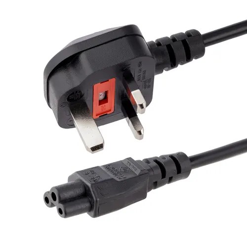 StarTech.com PXTNB3SUK2M kabel zasilające Czarny 2 m BS 1363 C5 panel