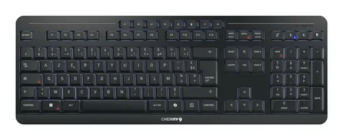 CHERRY Stream keyboard ultimate klawiatura Dom/Biuro USB + RF Wireless + Bluetooth AZERTY Francuski Czarny