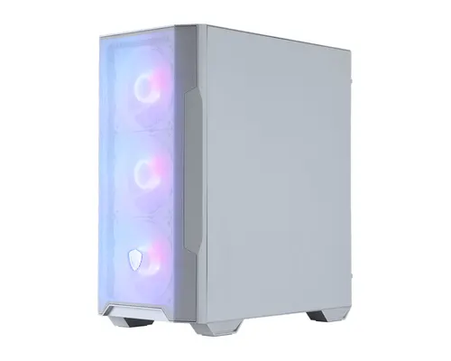 MSI MAG Forge M100R Micro Tower Przezroczysty, Biały
