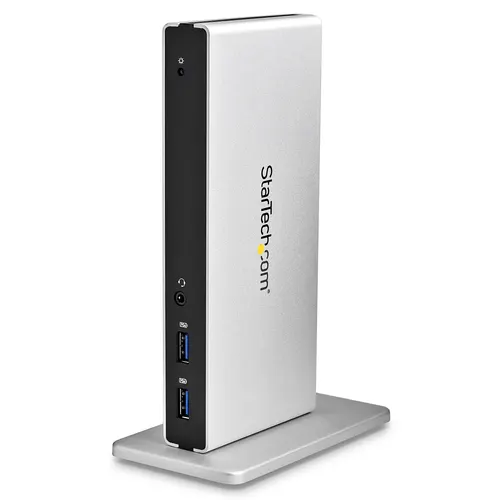 StarTech.com USB3SDOCKDD stacja dokująca Przewodowa USB 3.2 Gen 1 (3.1 Gen 1) Type-B Czarny, Srebrny