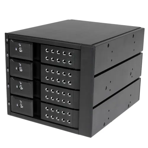 StarTech.com HSB4SATSASBA panel drive bay Czarny