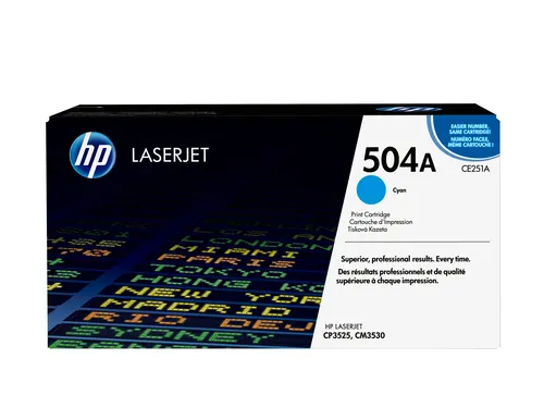HP 504A oryginalny wkład z błękitnym tonerem LaserJet