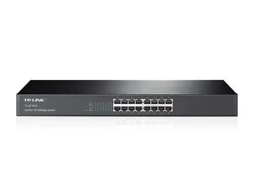 TP-Link TL-SF1016 przełącznik sieciowy Nie zarządzany Fast Ethernet (10/100) 1U Czarny