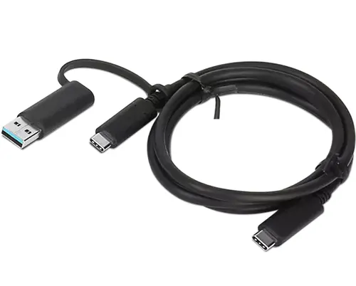 Lenovo 4X90U90618 kabel USB USB 3.2 Gen 1 (3.1 Gen 1) 1 m USB A/USB C USB C Czarny