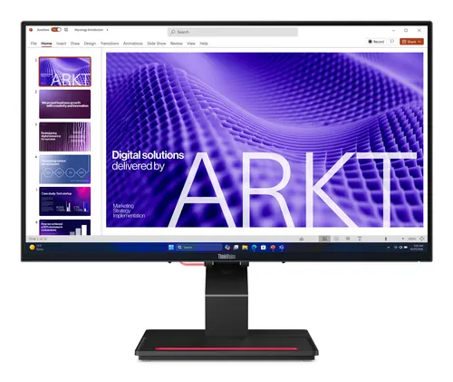 Lenovo ThinkVision T24D-4t monitor komputerowy 60,5 cm (23.8") 1920 x 1080 px Full HD LCD Ekran dotykowy Stół Czarny