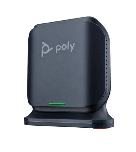 HP Poly Jedno-/dwukomorowa stacja bazowa Poly Rove DECT 1880–1900 MHz B2, wersja europejska (wtyczka EU)