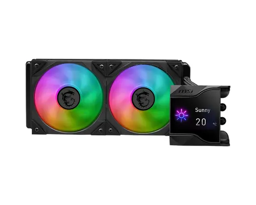 MSI MPG Coreliquid D240 Procesor Zestaw do chłodzenia płynami 12 cm Czarny 1 szt.